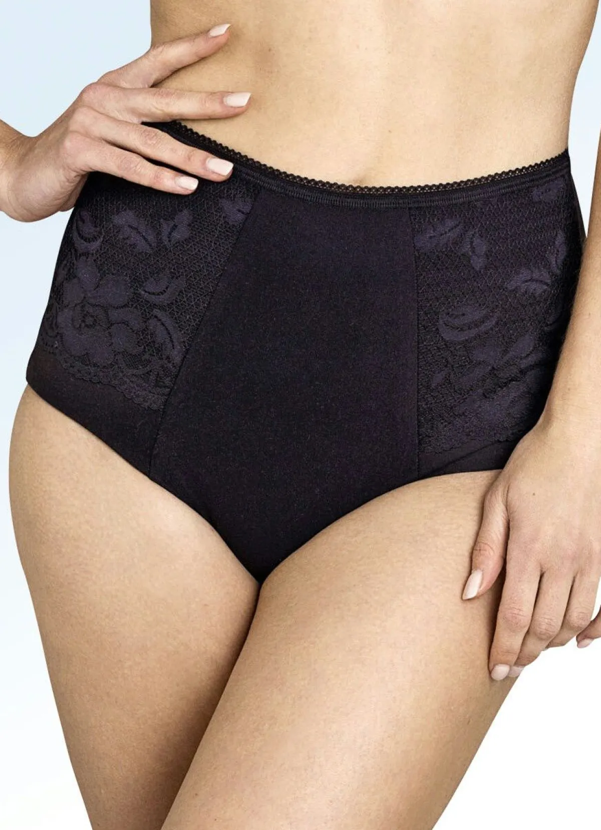 New BADER Miss Mary Miederhose mit Elastikspitze SCHWARZ
