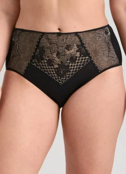 Best MISS MARY Miederslip mit unterlegter Elastikspitze SCHWARZ