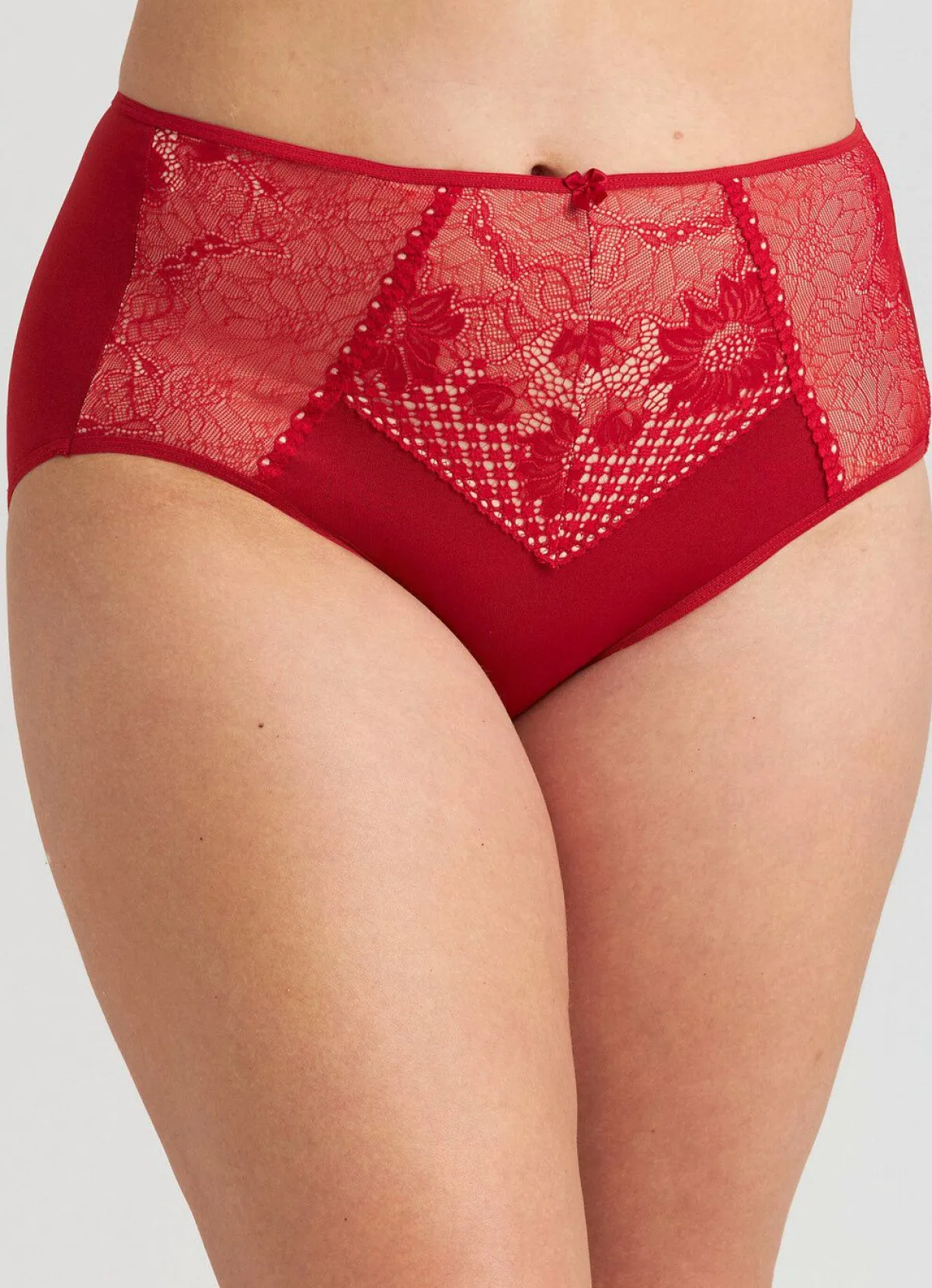 Online MISS MARY Miederslip mit unterlegter Elastikspitze ROT
