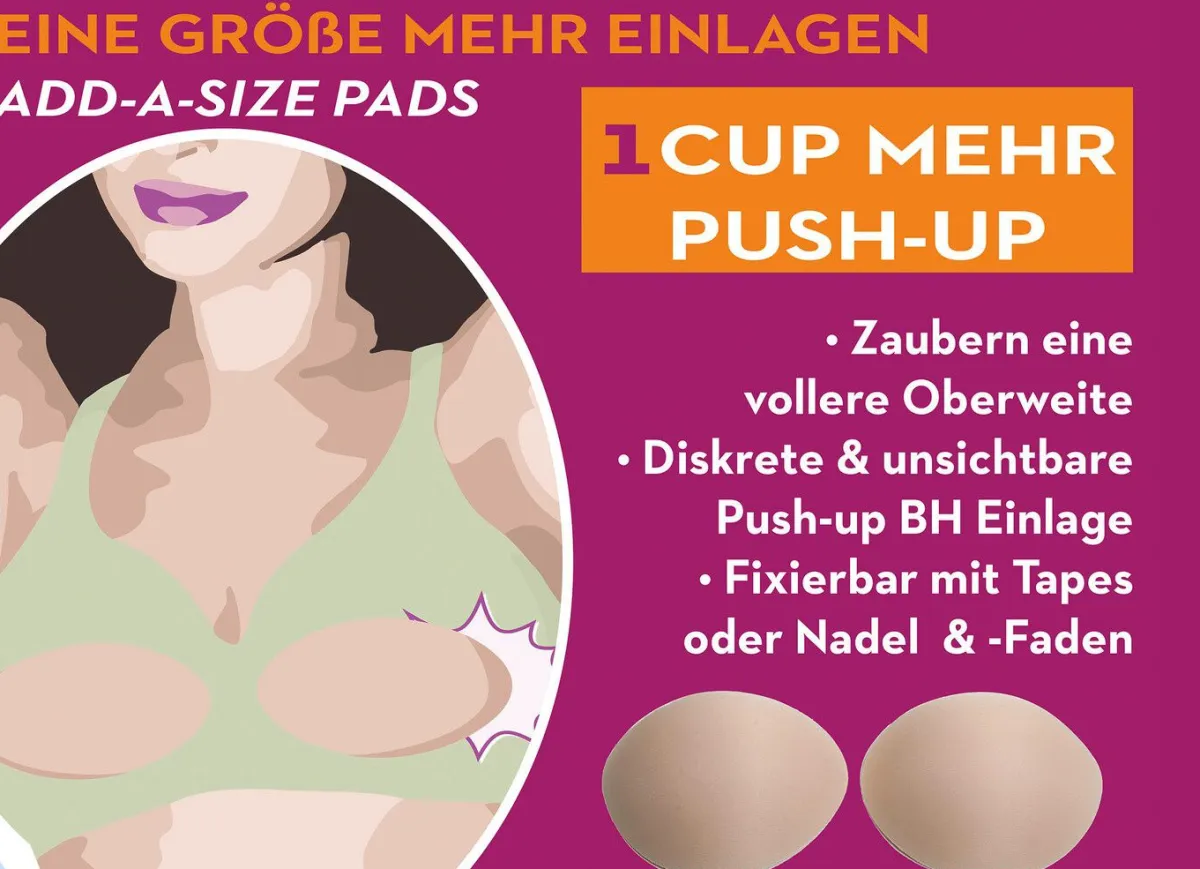 Sale MISS PERFECT Wow 2 Go-Eine-Größe-mehr-BH-Einlagen PUDER