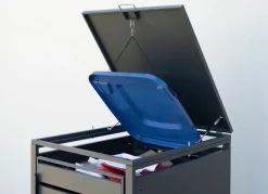 New BADER Mülltonnenbox „Kubus“, anthrazit