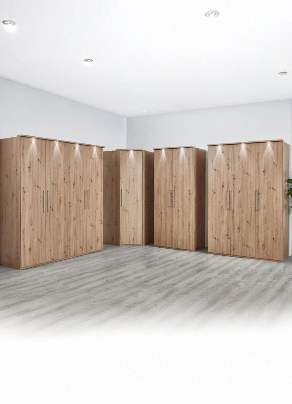 Best BADER Moderne Kleiderschrank aus deutscher Herstellung eiche artisan