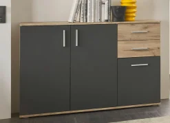 Hot BADER Moderne, kombistarke Sideboards EICHE-GRAU