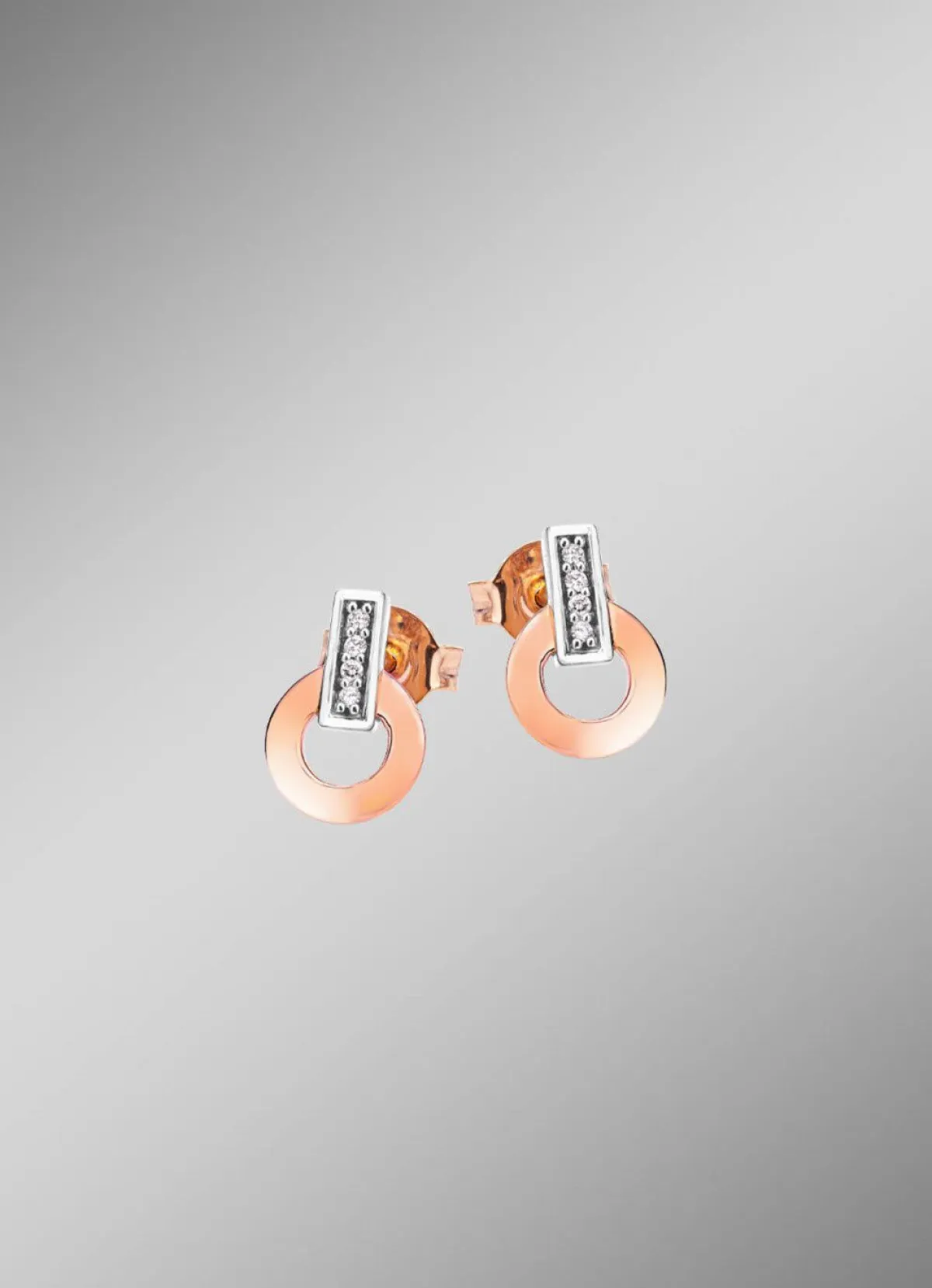 Clearance BADER Moderne Ohrstecker mit 8 Brillanten