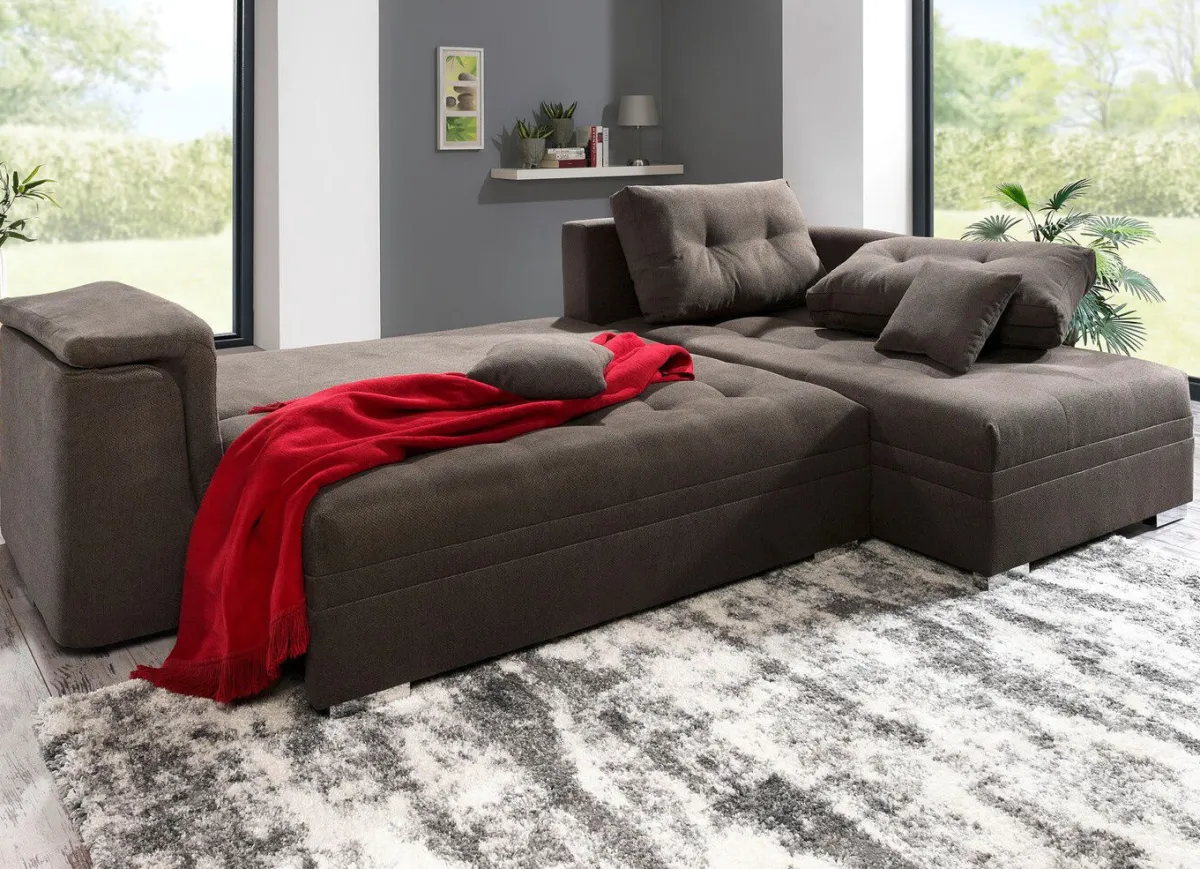 Hot BADER Moderne Polsterecke BRAUN