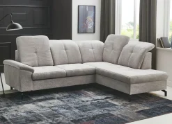 Hot BADER Moderne Polsterecke mit Bettfunktion und Bettkasten GRAU