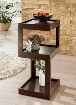Outlet BADER Moderner Beistelltisch NUSSBAUM