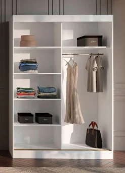 Online BADER Moderner Schwebetürenschrank WEISS