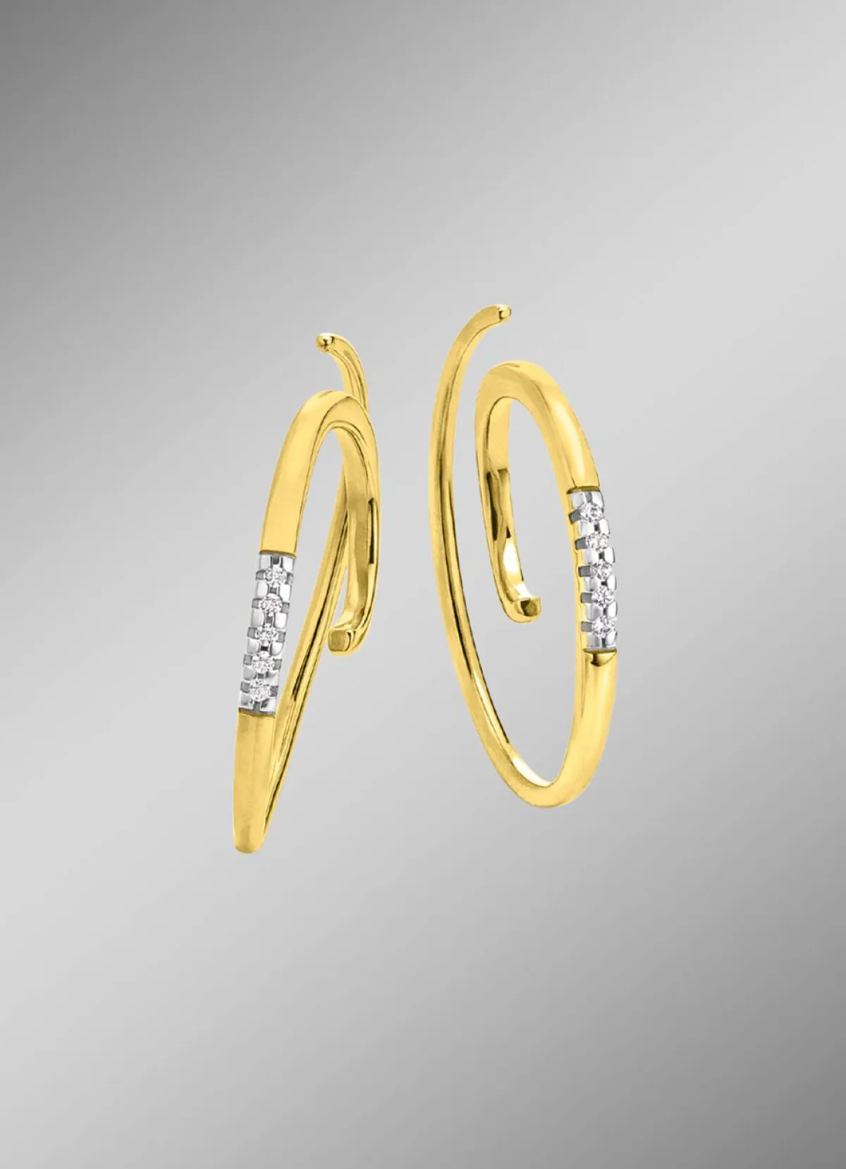 Discount BADER Modernes Design: Ohrhaken mit 10 Brillanten