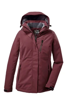BADER Modische Damen-Funktionsjacke mit hohen Tragekomfort WEINROT