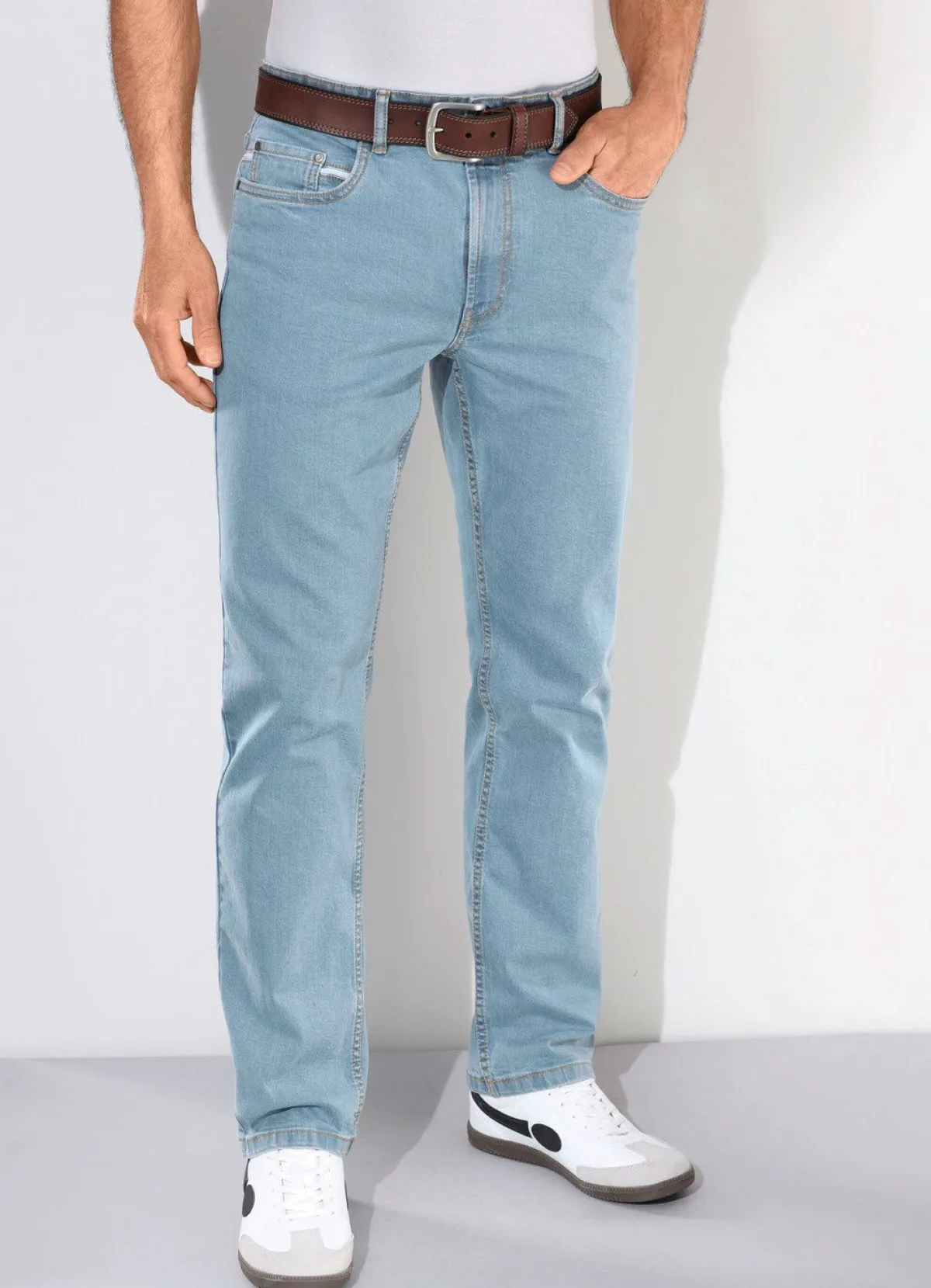 Outlet BADER Modische Jeans in 3 Farben HELLJEANS