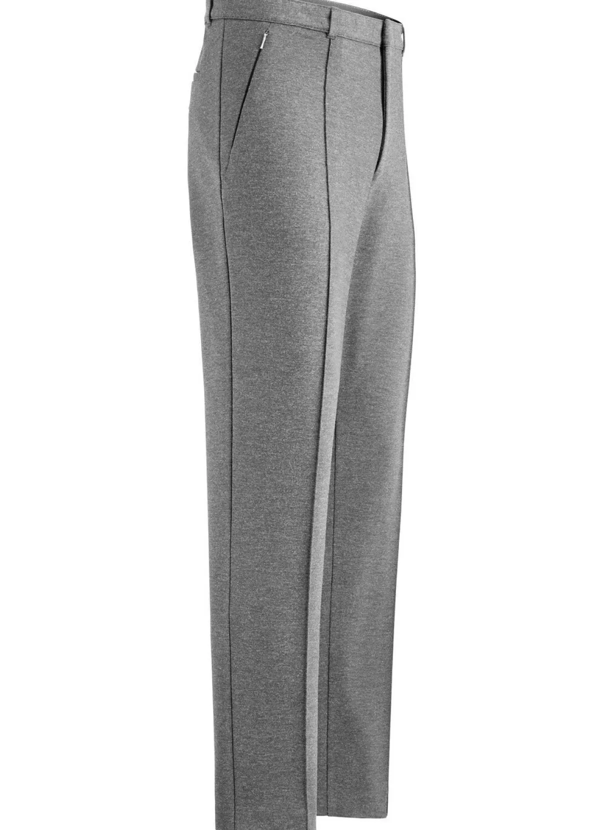 Sale KLAUS MODELLE MADE IN GERMANY Modische "Klaus Modelle"-Hose mit Dehnbund in 4 Farben MITTELGRAU MELIERT