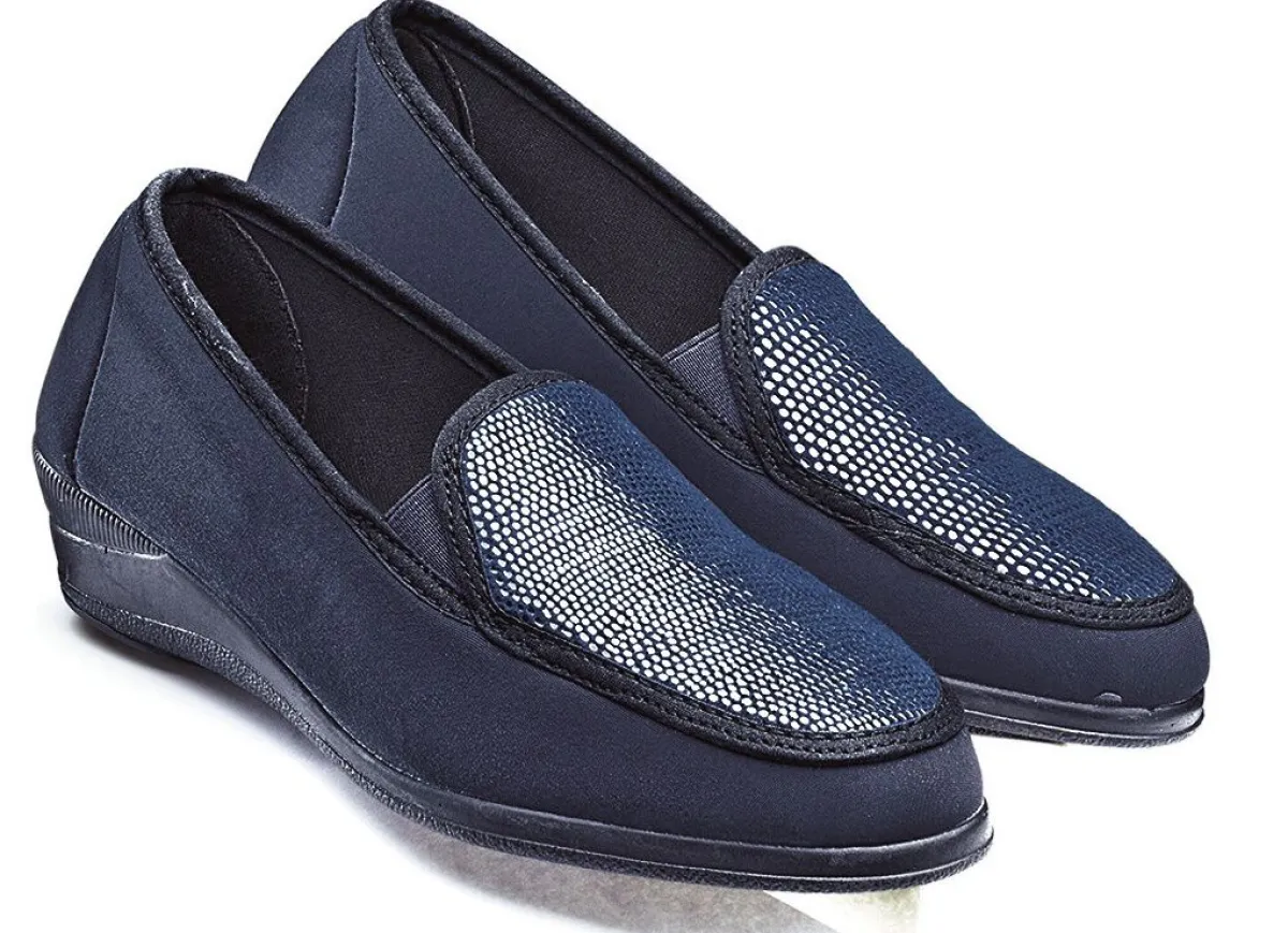 Online BADER Mokassin in eleganter Krokooptik MARINE