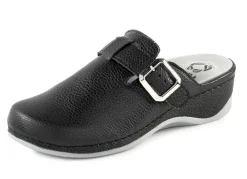 Online MUBB , klassische Damen-Clogs, Wete H, mit herausnehmbarem Fußbett SCHWARZ