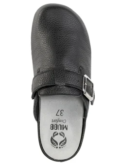 Online MUBB , klassische Damen-Clogs, Wete H, mit herausnehmbarem Fußbett SCHWARZ