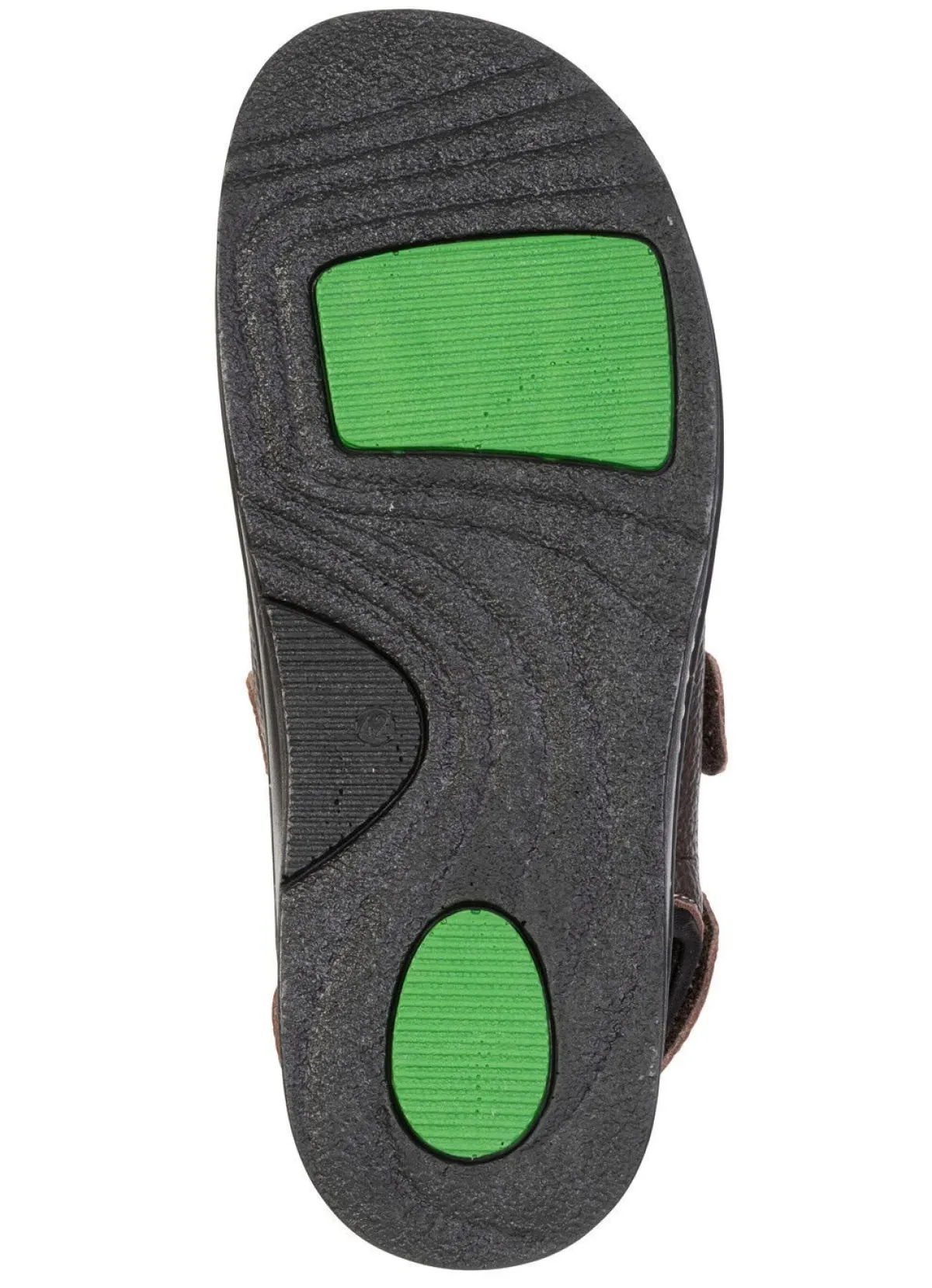 Clearance MUBB , klassische Herren-Sandalen, Weite H, mit herausnehmbarem Fußbett DUNKELBRAUN