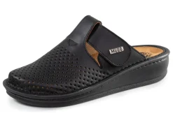 Clearance MUBB , sommerliche Damen-Clogs, Weite H, mit herausnehmbarem Fußbett SCHWARZ