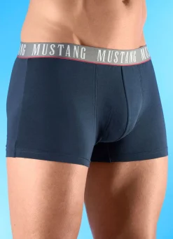 Hot MUSTANG Dreierpack Pants mit Elastikbund 1X MARINE, 1X ROT, 1X ANTHRAZIT