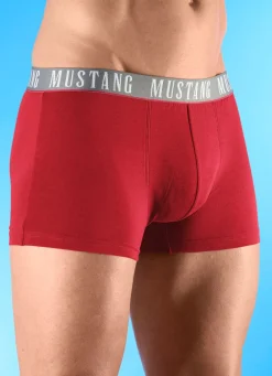 Hot MUSTANG Dreierpack Pants mit Elastikbund 1X MARINE, 1X ROT, 1X ANTHRAZIT