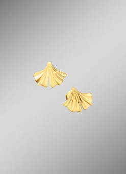 Outlet BADER Natürliche Eleganz: Ohrstecker Ginkgoblatt