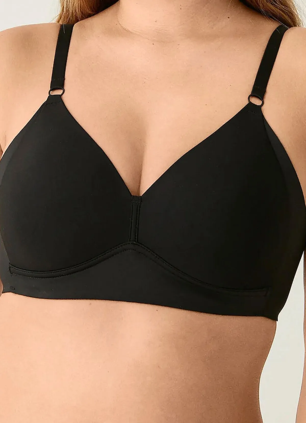 Hot BADER Naturana BH mit gepolsterten Cups SCHWARZ