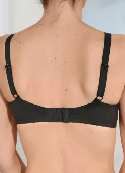 Outlet NATURANA Zweierpack BH mit dekorativem Spitzenband in den Cups 2X SCHWARZ