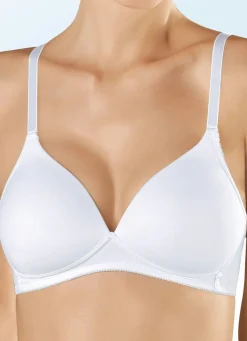 Discount BADER Naturana Zweierpack BH mit gepolsterten Cups 1X MARINE, 1X WEISS