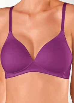 Outlet BADER Naturana Zweierpack BH mit gepolsterten Cups 1X BROMBEER, 1X WEISS