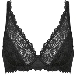 Outlet NATURANA Bügel-BH aus elastischer Spitze SCHWARZ