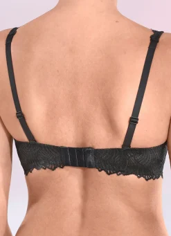 Outlet NATURANA Bügel-BH aus elastischer Spitze SCHWARZ