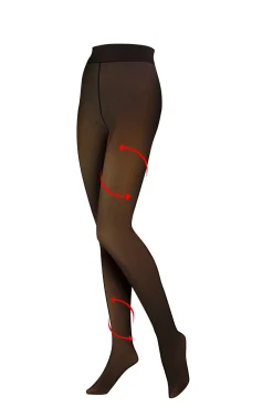 BADER Nie wieder Laufmaschen! Thermo-Fleece-Strumpfhose SCHWARZ
