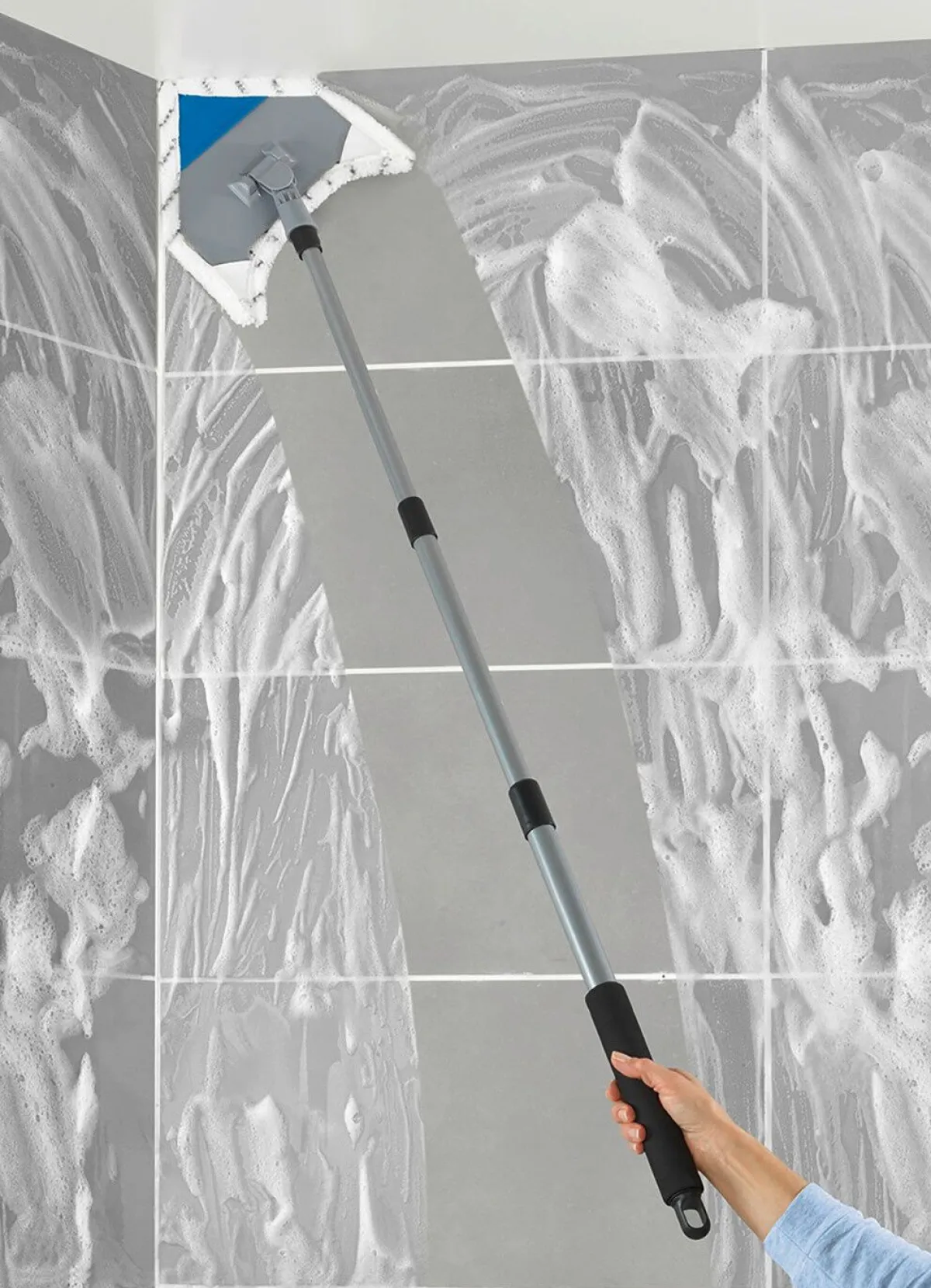 BADER Nie mehr bücken mit dem Multiflex-Wischer-Set WEISS