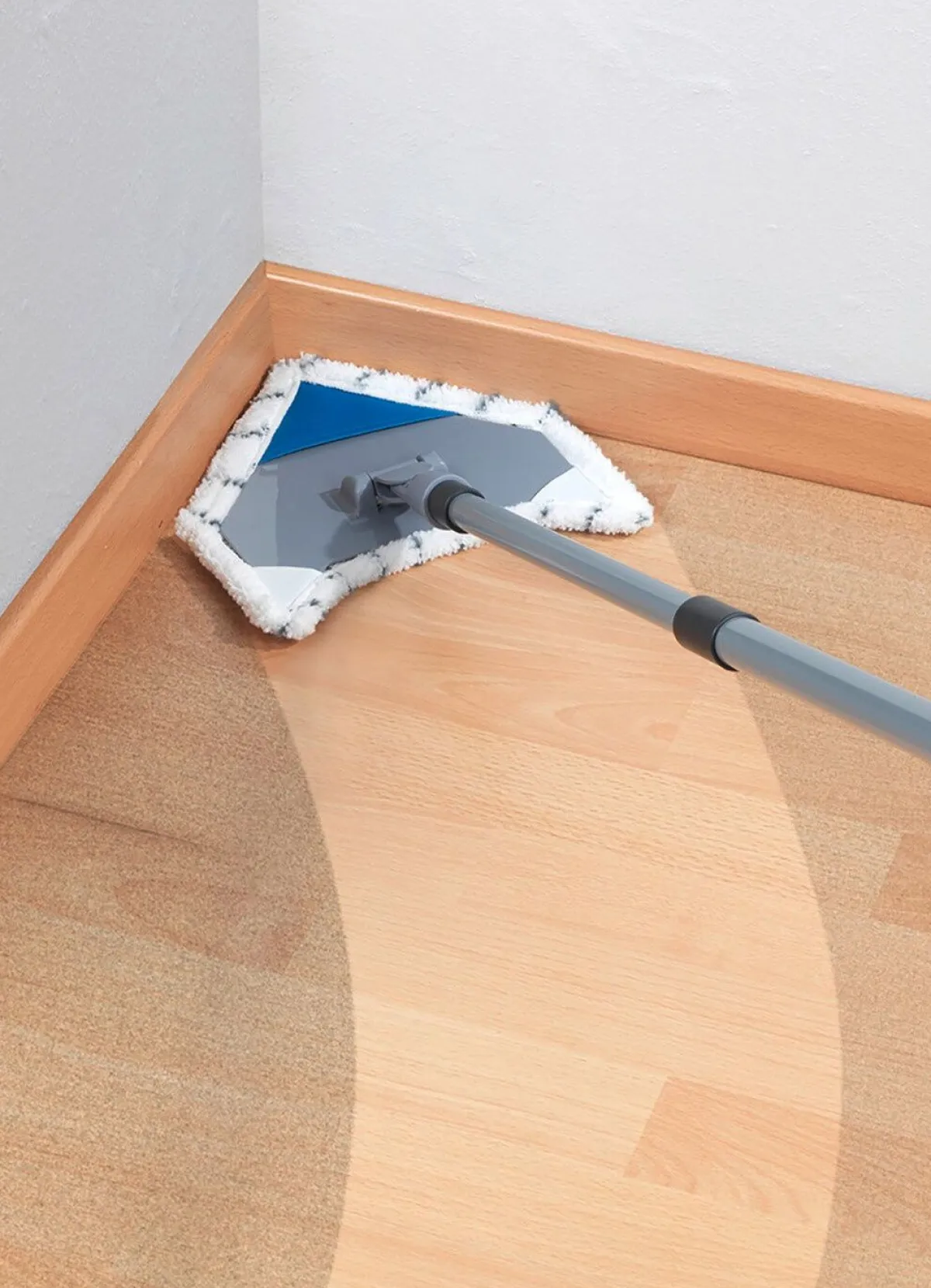 BADER Nie mehr bücken mit dem Multiflex-Wischer-Set WEISS