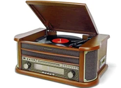 Hot BADER Nostalgie-Stereoanlage mit MP3-Direktaufnahmefunktion BRAUN