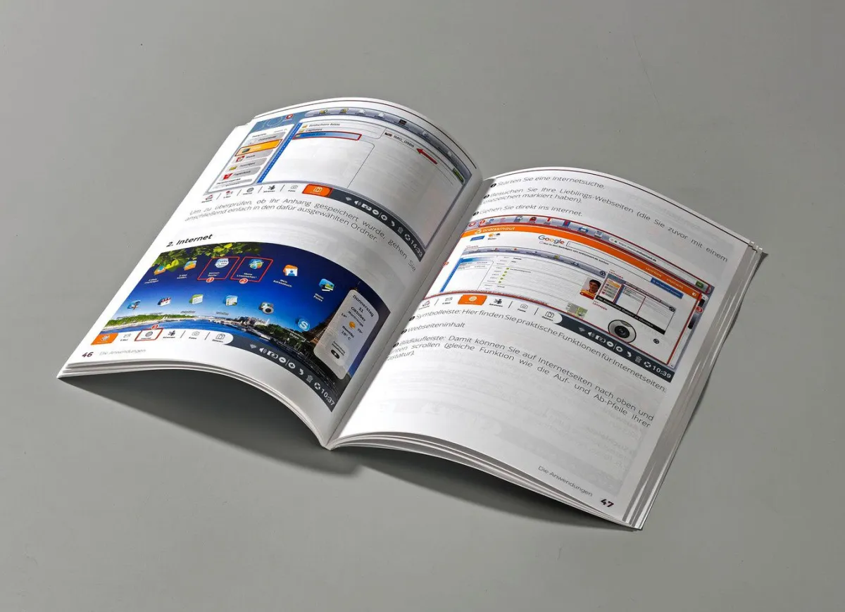 Sale BADER Notebook inklusive Benutzerhandbuch mit Bildern SILBER