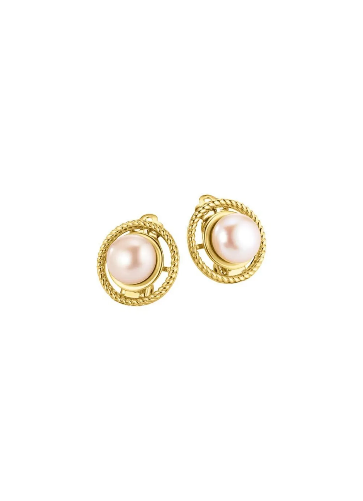 New BADER Ohrclips mit Süßwasser-Zuchtperlen und Clipverschluss