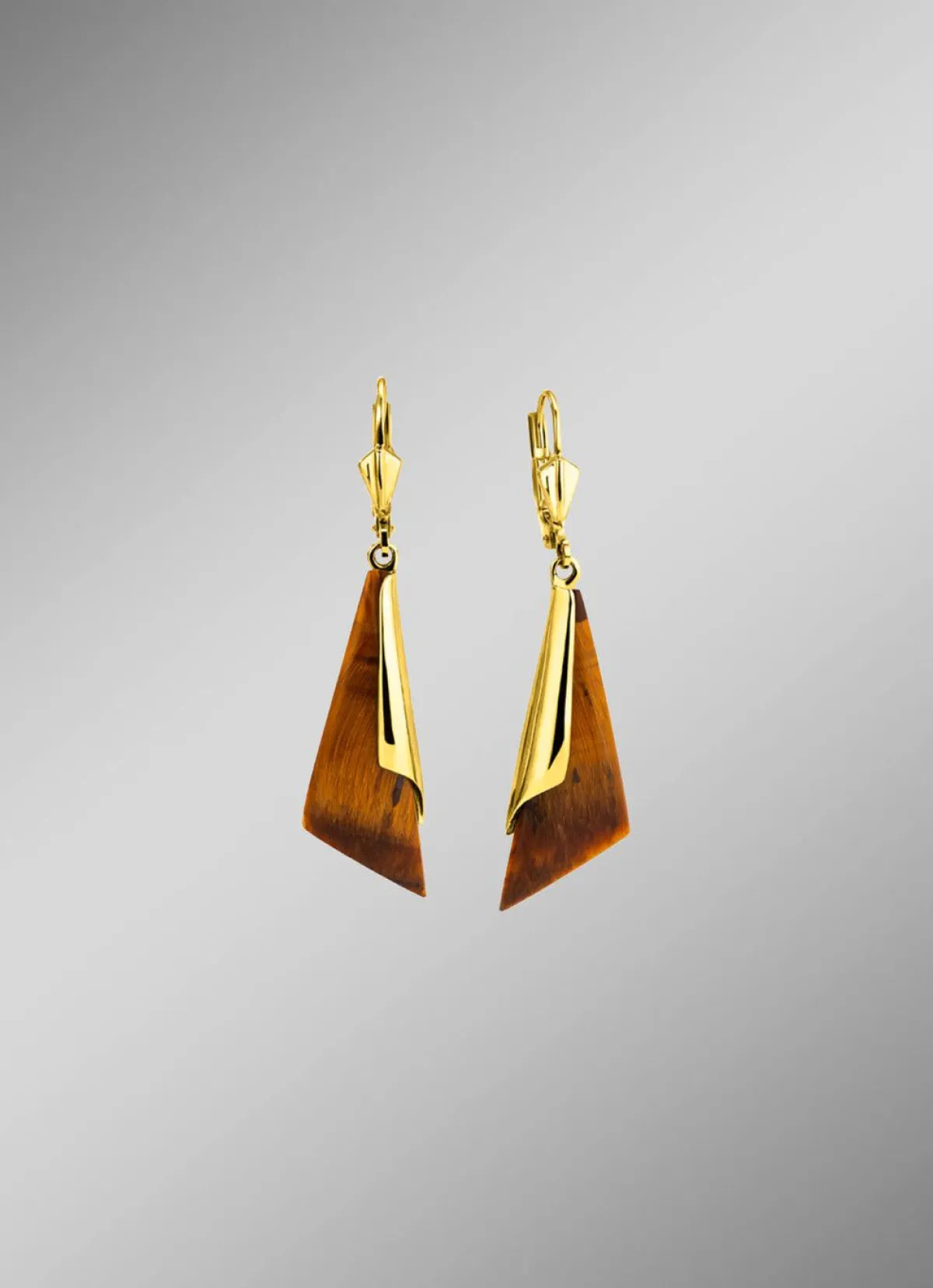 Discount BADER Ohrringe aus Gold mit Tigerauge