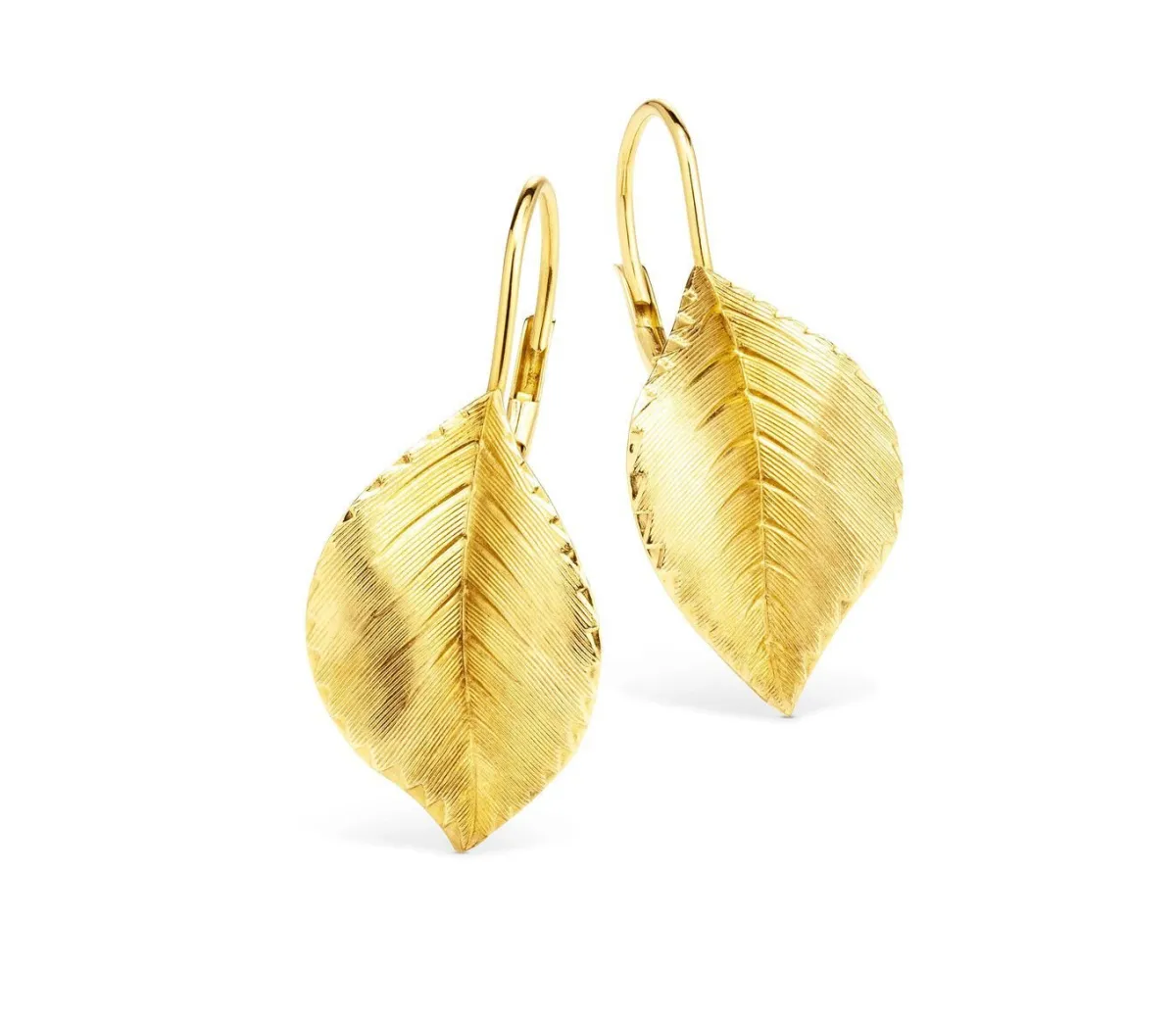 New BADER Ohrringe im Blatt-Design