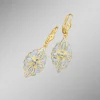 BADER Ohrringe mit Diamanten im Blumendesign