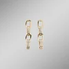 Discount BADER Ohrstecker aus vergoldetem Edelstahl mit Kristallen