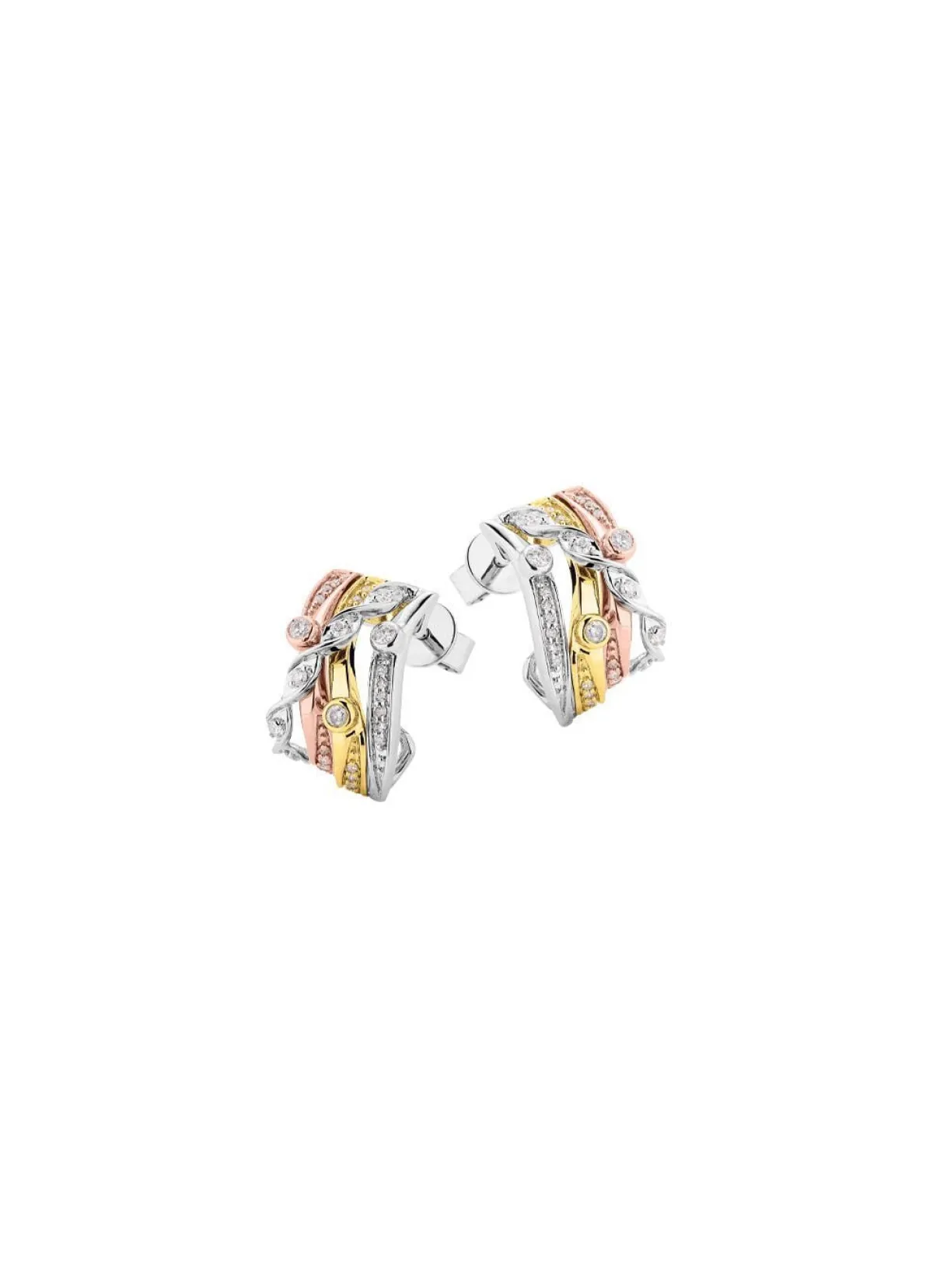 New BADER Ohrstecker mit 16 Brillanten und 40 Diamanten