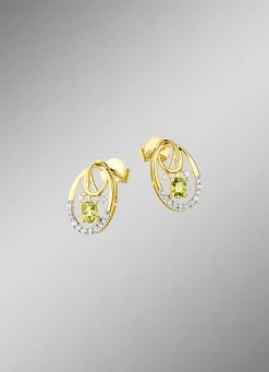 Discount BADER Ohrstecker mit Brillanten und Peridot