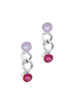 Sale BADER Ohrstecker mit Kristallen in Pink