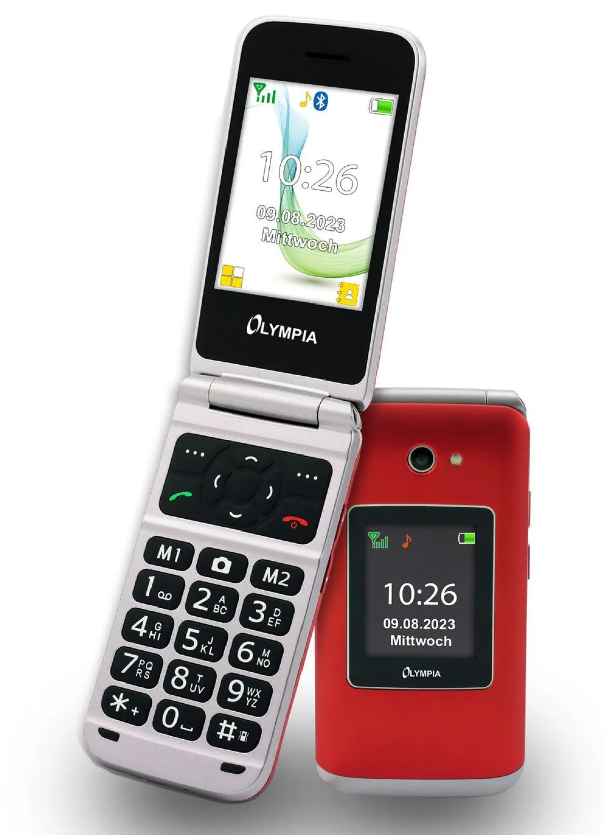 Sale BADER Olympia VITUS 4G Klapphandy mit Großtasten ROT