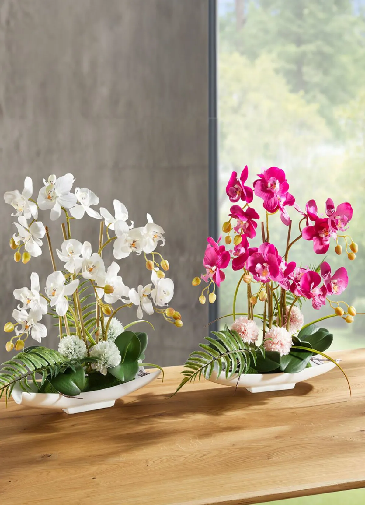 Discount BADER Orchideen-Arrangement in Schale WEISS