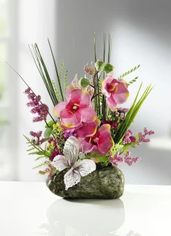 Online BADER Orchideen-Gesteck auf Stein ROSA