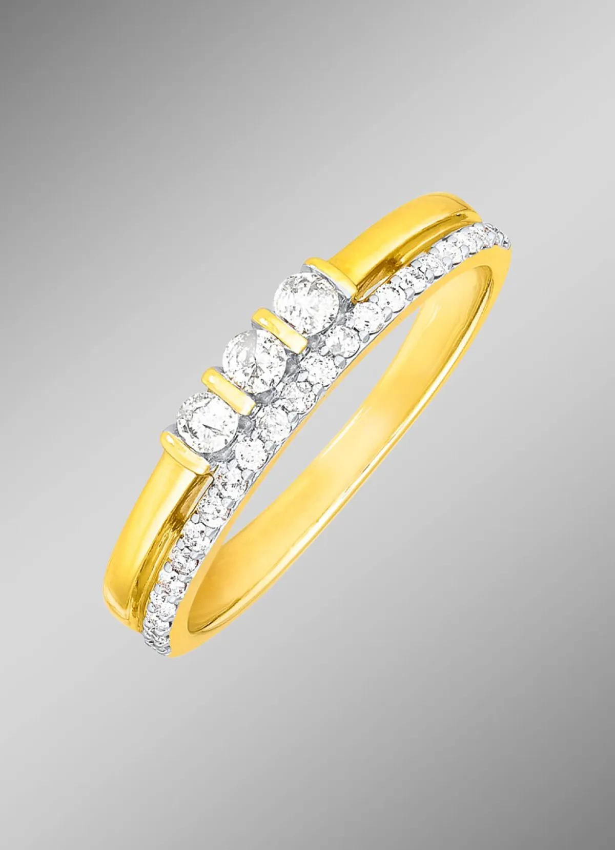 Hot BADER Origineller Damenring mit 26 Brillanten