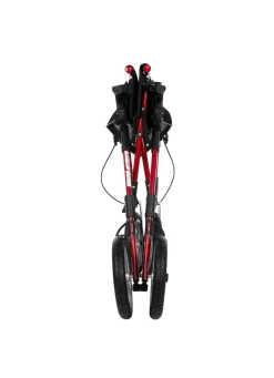 Best BADER Outdoor Rollator Inklusive Tasche und Gehstockhalter ROT