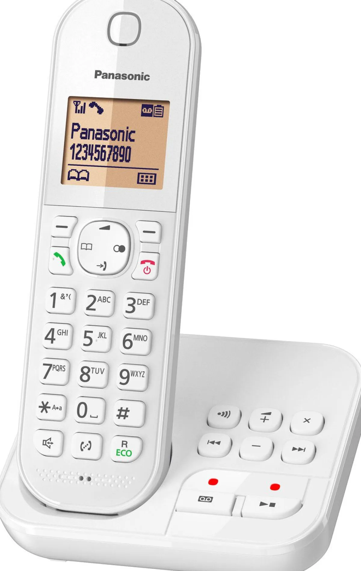 Outlet PANASONIC Großtasten-Telefon mit Anrufbeantworter WEISS