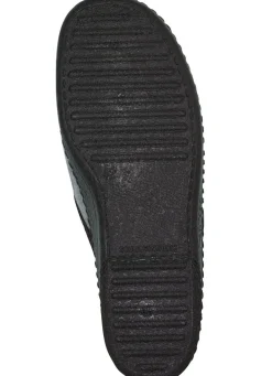 Online BADER Pantoffel aus weichem Veloursmaterial ANTHRAZIT-GRAU